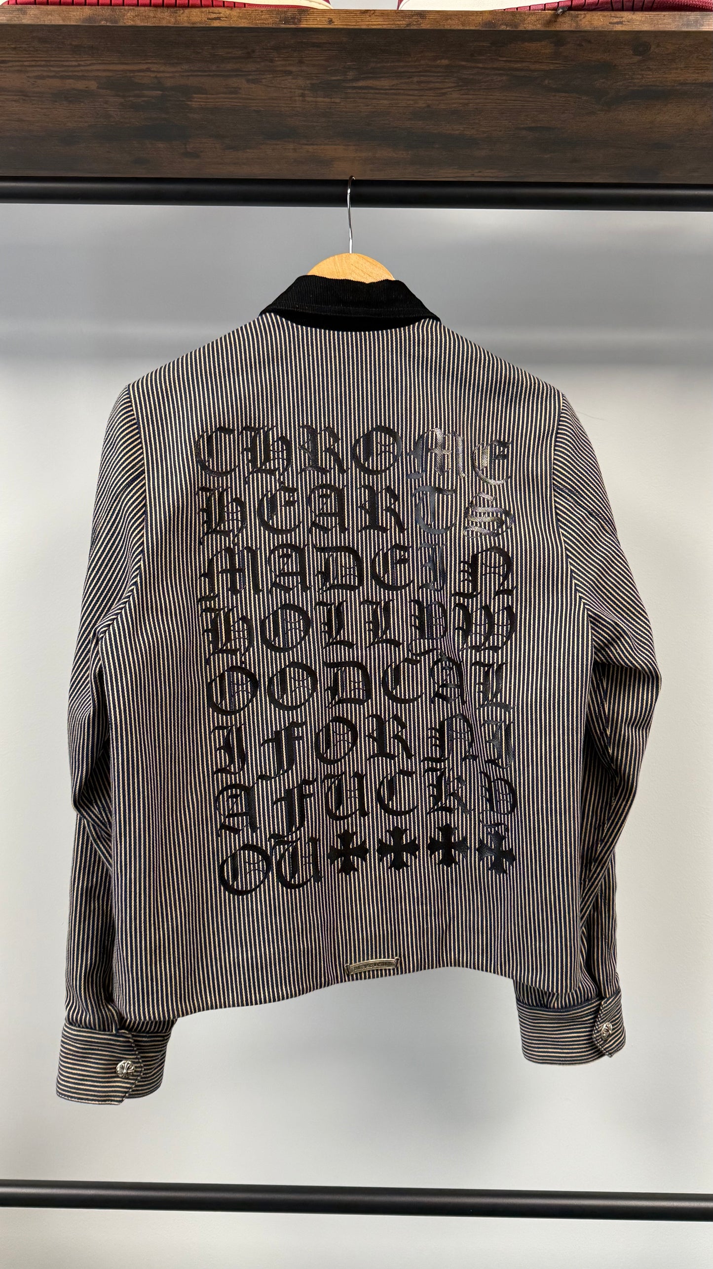 Chrome Hearts Striped Work Jacket - Size Small