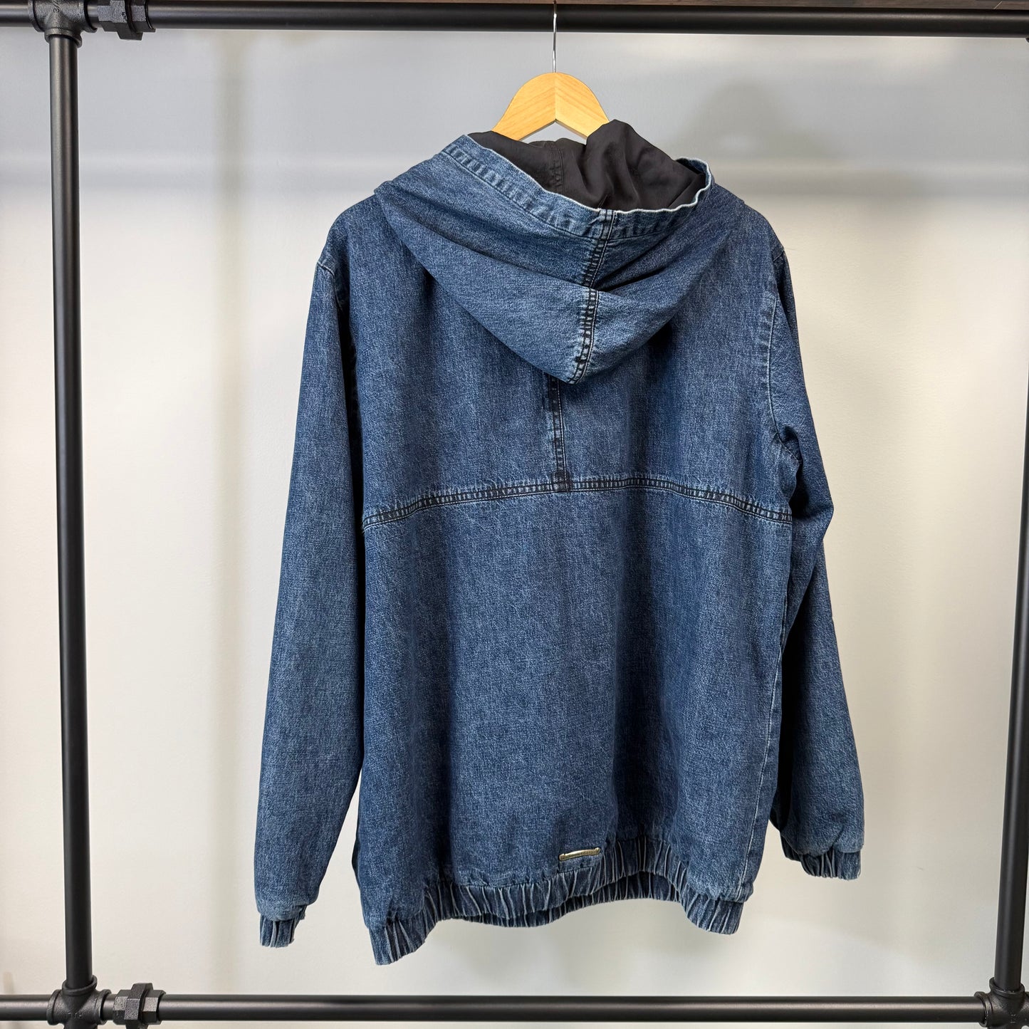 Chrome Hearts Blue & White Cross Patch Denim Anorak - M