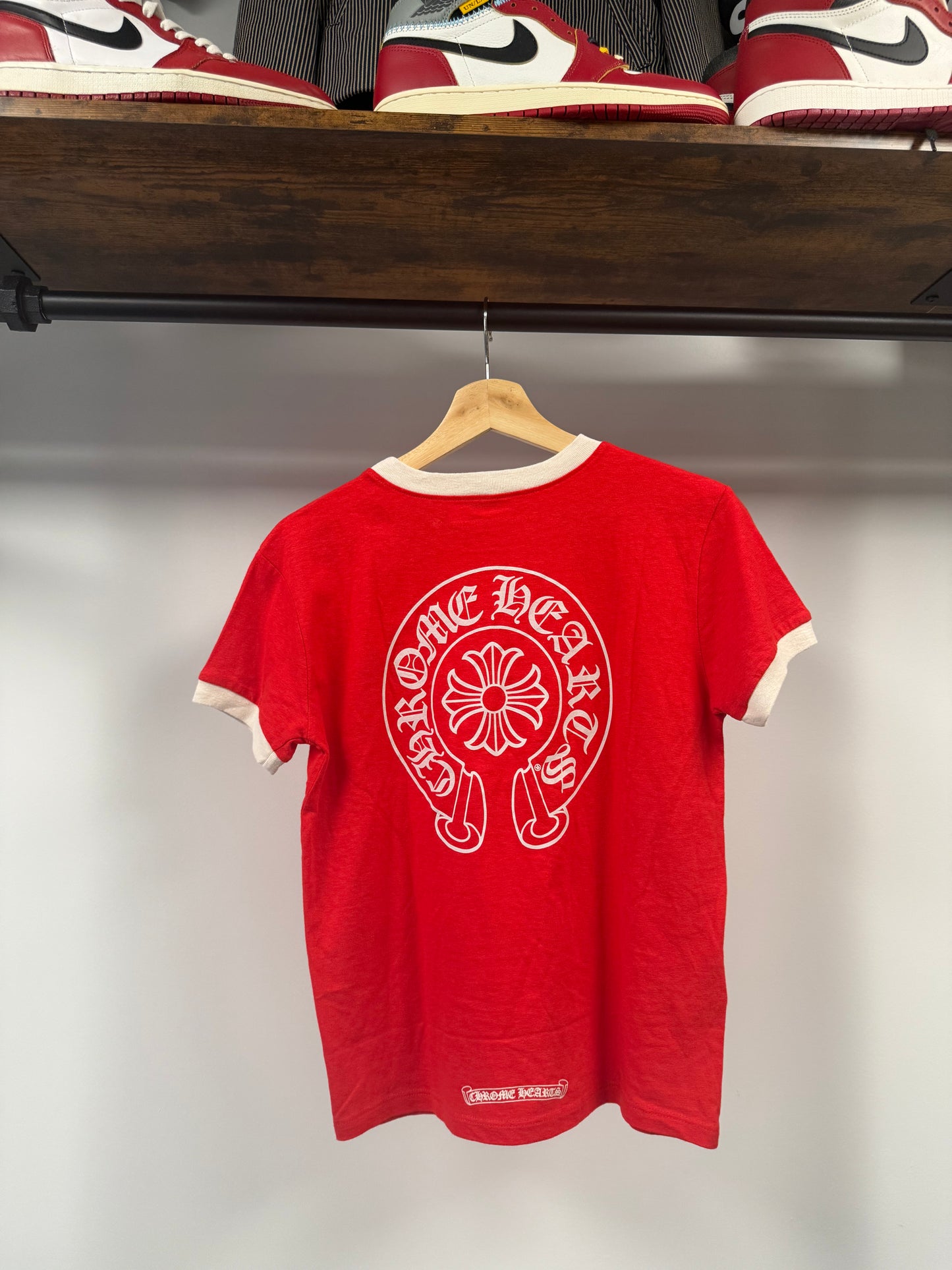 Chrome Hearts Women’s Red Horseshoe Shirt