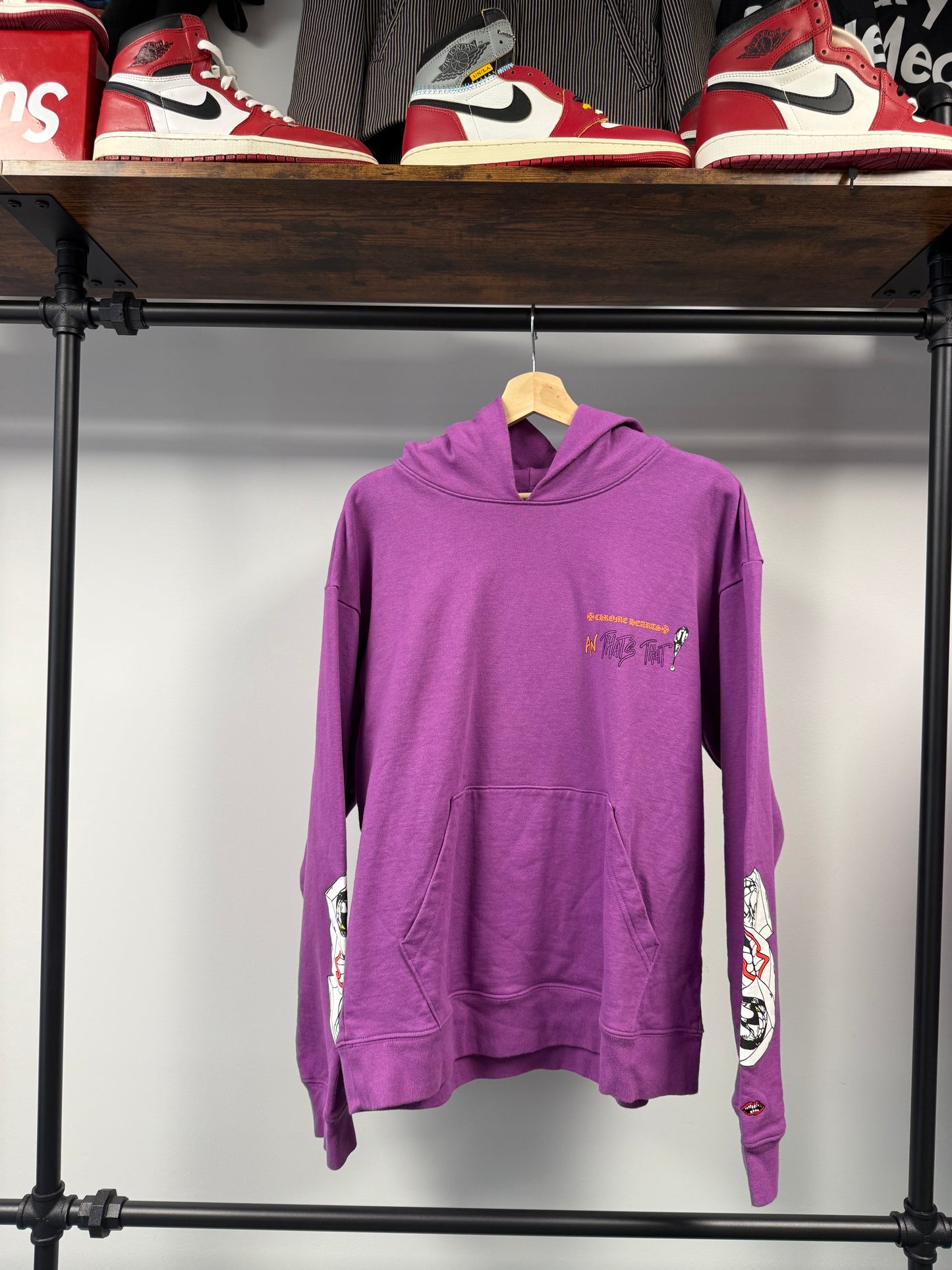 Chrome Hearts x Matty Boy "I Want More Not Less" Hoodie Purple