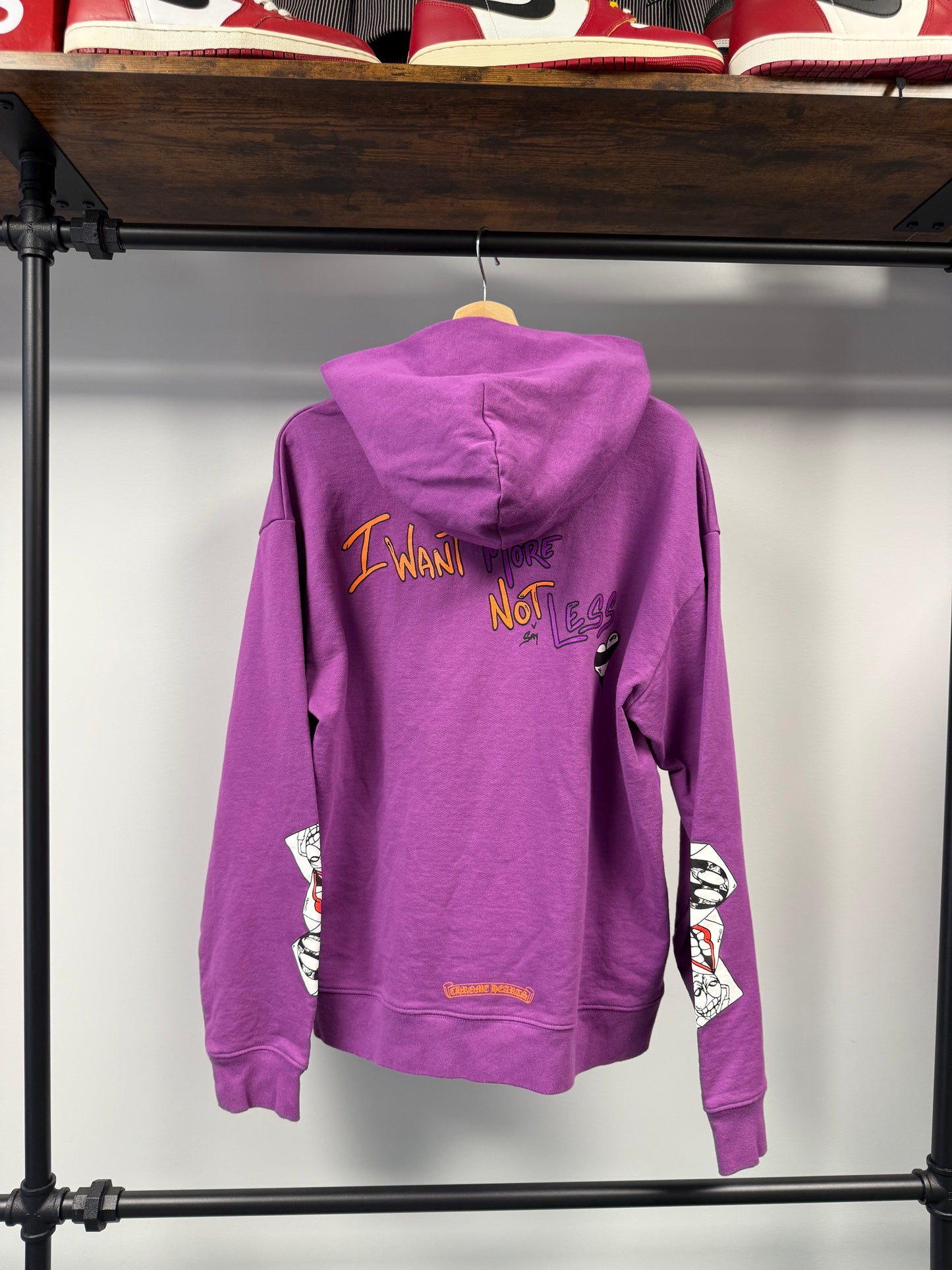 Chrome Hearts x Matty Boy "I Want More Not Less" Hoodie Purple