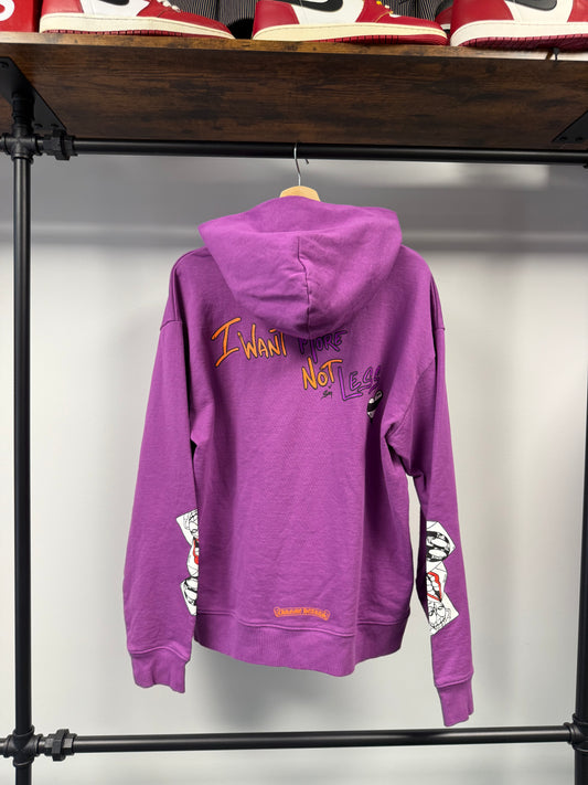 Chrome Hearts x Matty Boy "I Want More Not Less" Hoodie Purple