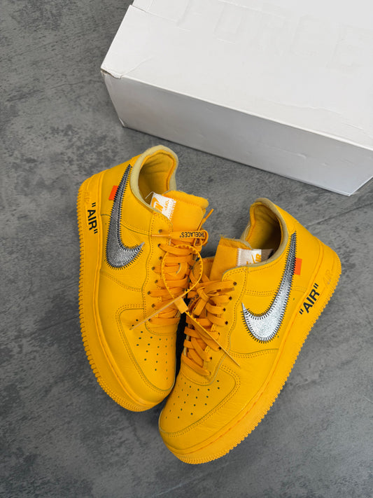 Nike Air Force 1 Low Off-White ICA University Gold - 9US