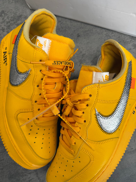 Nike Air Force 1 Low Off-White ICA University Gold - 9US