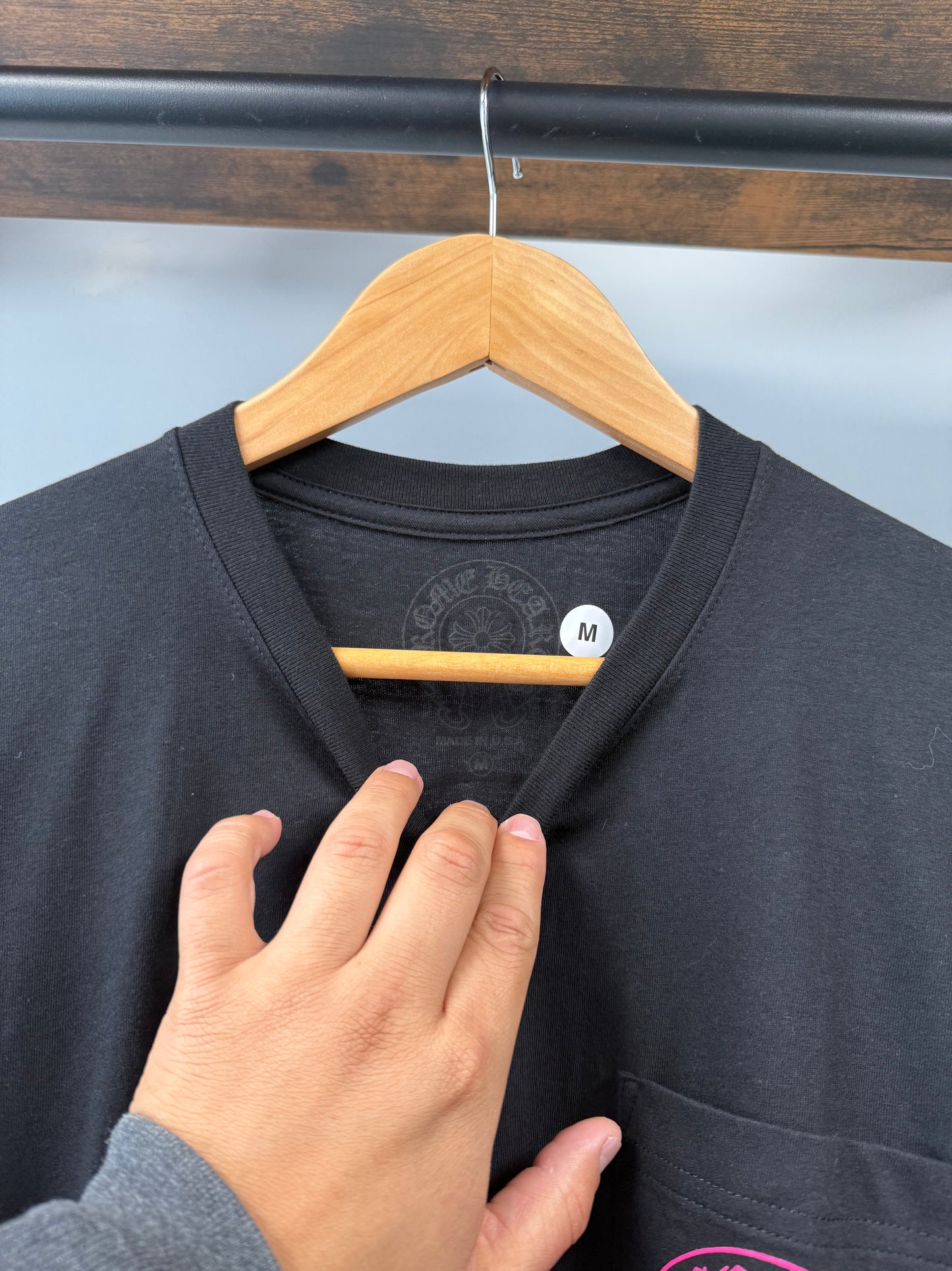 Chrome Hearts Pink Horse shoe tee - M & XL